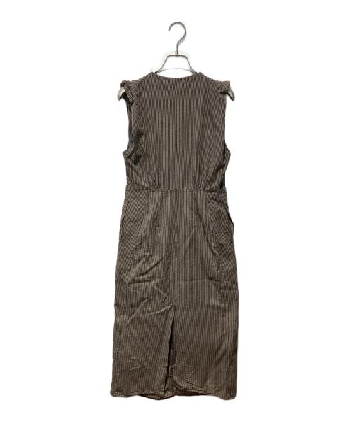 PHOTOCOPIEU（フォトコピュー）PHOTOCOPIEU (フォトコピュー) AALTO  BELTED LONG DRESS グレー サイズ:36の古着・服飾アイテム
