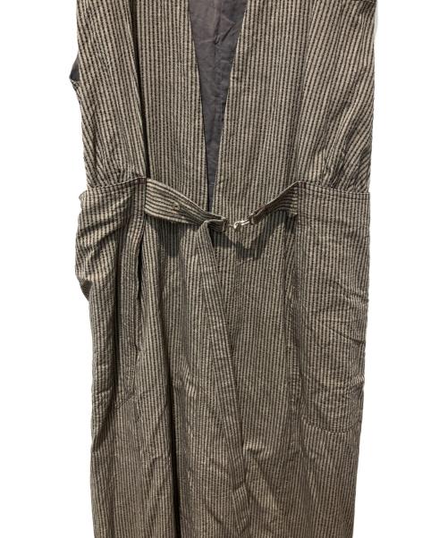 PHOTOCOPIEU（フォトコピュー）PHOTOCOPIEU (フォトコピュー) AALTO  BELTED LONG DRESS グレー サイズ:36の古着・服飾アイテム