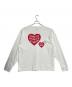 HUMAN MADE（ヒューマンメイド）の古着「LONG SLEEVE Double Heart T-SHIRT」｜ホワイト