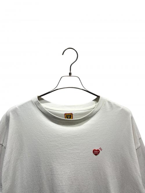 HUMAN MADE（ヒューマンメイド）HUMAN MADE (ヒューマンメイド) LONG SLEEVE Double Heart T-SHIRT ホワイト サイズ:XLの古着・服飾アイテム