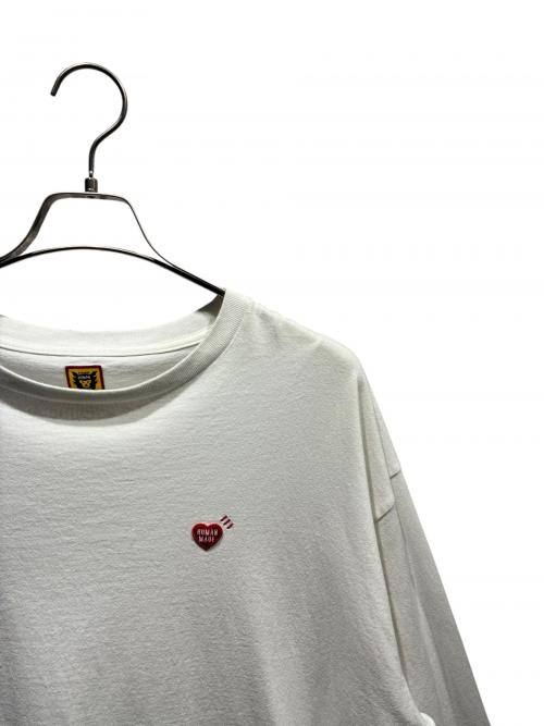 HUMAN MADE（ヒューマンメイド）HUMAN MADE (ヒューマンメイド) LONG SLEEVE Double Heart T-SHIRT ホワイト サイズ:XLの古着・服飾アイテム
