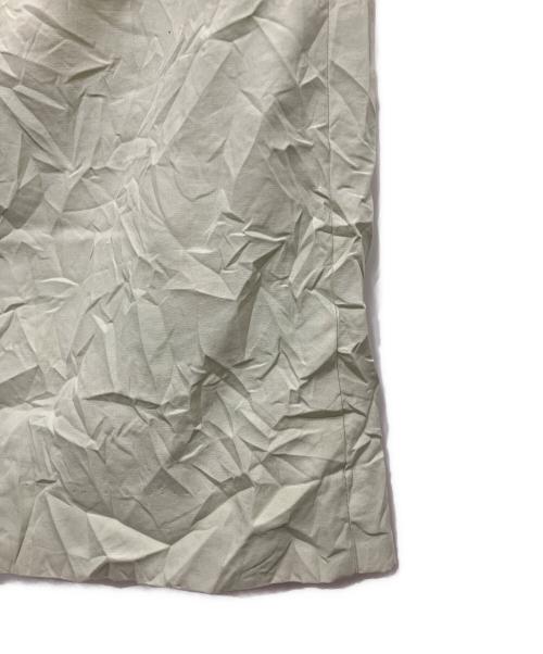 AURALEE（オーラリー）AURALEE (オーラリー) WRINKLED WASHED FINX TWILL SKIRT ライトグリーン サイズ:1の古着・服飾アイテム