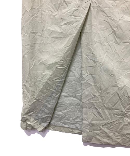 AURALEE（オーラリー）AURALEE (オーラリー) WRINKLED WASHED FINX TWILL SKIRT ライトグリーン サイズ:1の古着・服飾アイテム
