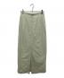 AURALEE (オーラリー) WRINKLED WASHED FINX TWILL SKIRT ライトグリーン サイズ:1：20000円