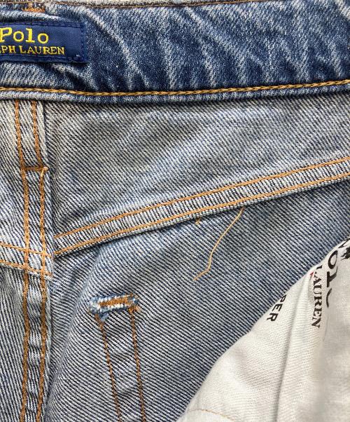 POLO RALPH LAUREN（ポロ・ラルフローレン）POLO RALPH LAUREN (ポロ・ラルフローレン) リラックスドテーパードジーンズ ブルー サイズ:W24の古着・服飾アイテム