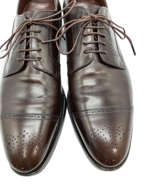 SHETLAND FOX（シェットランドフォックス）SHETLAND FOX (シェットランドフォックス) ストレートチップシューズ ブラウン サイズ:7 1/2の古着・服飾アイテム