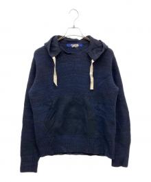 COMME des GARCONS JUNYA WATANABE MAN（コム デ ギャルソン ジュンヤ ワタナベ マン）の古着「プルオーバーニットパーカー」｜ネイビー