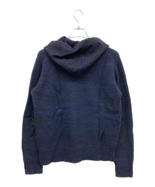 COMME des GARCONS JUNYA WATANABE MAN（コム デ ギャルソン ジュンヤ ワタナベ マン）COMME des GARCONS JUNYA WATANABE MAN (コム デ ギャルソン ジュンヤ ワタナベ マン) プルオーバーニットパーカー ネイビー サイズ:Mの古着・服飾アイテム