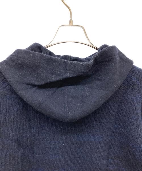 COMME des GARCONS JUNYA WATANABE MAN（コム デ ギャルソン ジュンヤ ワタナベ マン）COMME des GARCONS JUNYA WATANABE MAN (コム デ ギャルソン ジュンヤ ワタナベ マン) プルオーバーニットパーカー ネイビー サイズ:Mの古着・服飾アイテム