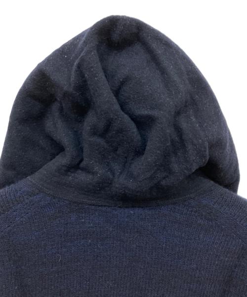 COMME des GARCONS JUNYA WATANABE MAN（コム デ ギャルソン ジュンヤ ワタナベ マン）COMME des GARCONS JUNYA WATANABE MAN (コム デ ギャルソン ジュンヤ ワタナベ マン) プルオーバーニットパーカー ネイビー サイズ:Mの古着・服飾アイテム