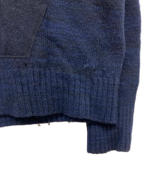 COMME des GARCONS JUNYA WATANABE MAN（コム デ ギャルソン ジュンヤ ワタナベ マン）COMME des GARCONS JUNYA WATANABE MAN (コム デ ギャルソン ジュンヤ ワタナベ マン) プルオーバーニットパーカー ネイビー サイズ:Mの古着・服飾アイテム