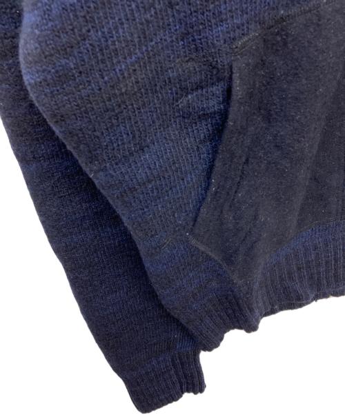 COMME des GARCONS JUNYA WATANABE MAN（コム デ ギャルソン ジュンヤ ワタナベ マン）COMME des GARCONS JUNYA WATANABE MAN (コム デ ギャルソン ジュンヤ ワタナベ マン) プルオーバーニットパーカー ネイビー サイズ:Mの古着・服飾アイテム