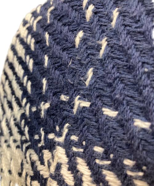WAX LONDON（ワックスロンドン）WAX LONDON (ワックスロンドン) バスケットチェックシャツ ネイビー×ホワイト サイズ:表記記名無しの古着・服飾アイテム