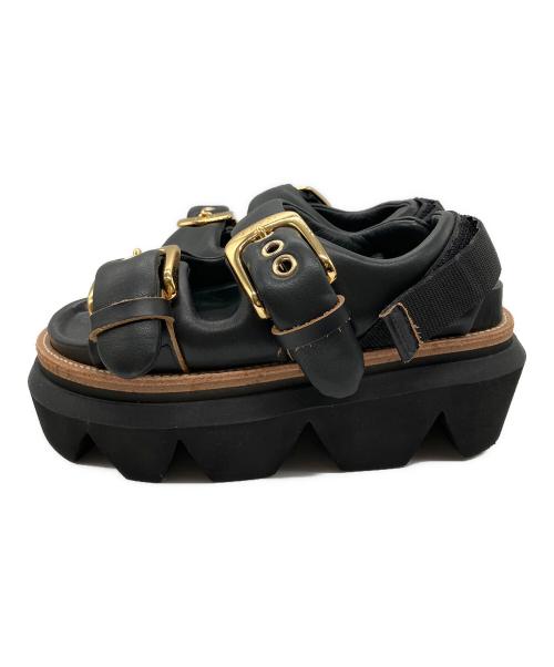 sacai（サカイ）sacai (サカイ) Belt Sandals ブラック サイズ:37の古着・服飾アイテム