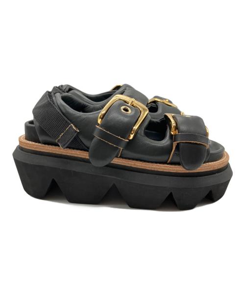 sacai（サカイ）sacai (サカイ) Belt Sandals ブラック サイズ:37の古着・服飾アイテム