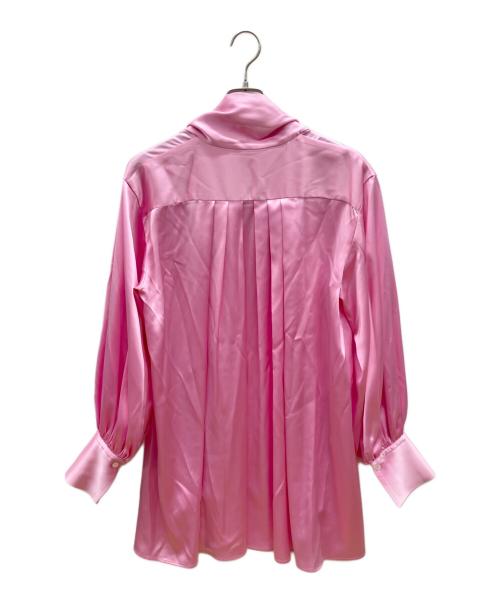 LE PHIL（ル フィル）LE PHIL (ル フィル) クラシックサテンブラウス ピンク サイズ:Fの古着・服飾アイテム