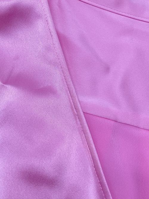 LE PHIL（ル フィル）LE PHIL (ル フィル) クラシックサテンブラウス ピンク サイズ:Fの古着・服飾アイテム
