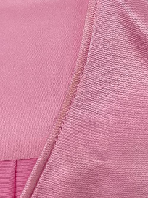 LE PHIL（ル フィル）LE PHIL (ル フィル) クラシックサテンブラウス ピンク サイズ:Fの古着・服飾アイテム