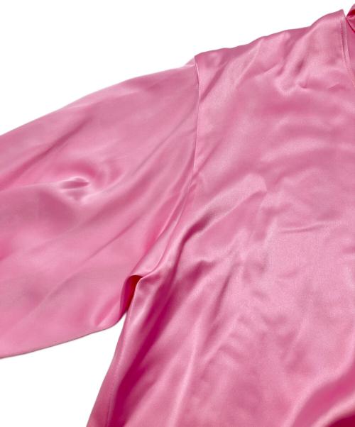 LE PHIL（ル フィル）LE PHIL (ル フィル) クラシックサテンブラウス ピンク サイズ:Fの古着・服飾アイテム