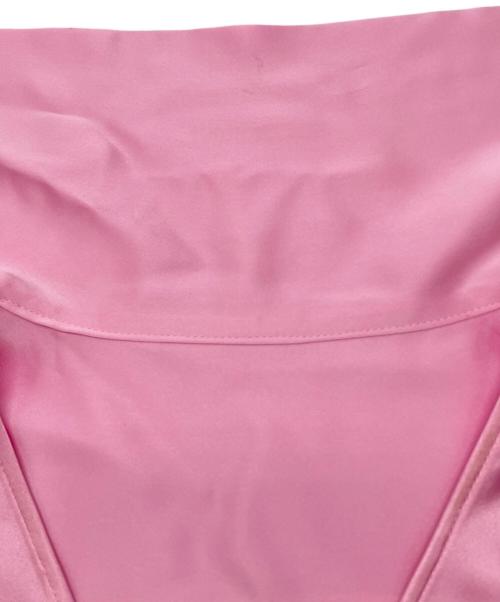 LE PHIL（ル フィル）LE PHIL (ル フィル) クラシックサテンブラウス ピンク サイズ:Fの古着・服飾アイテム