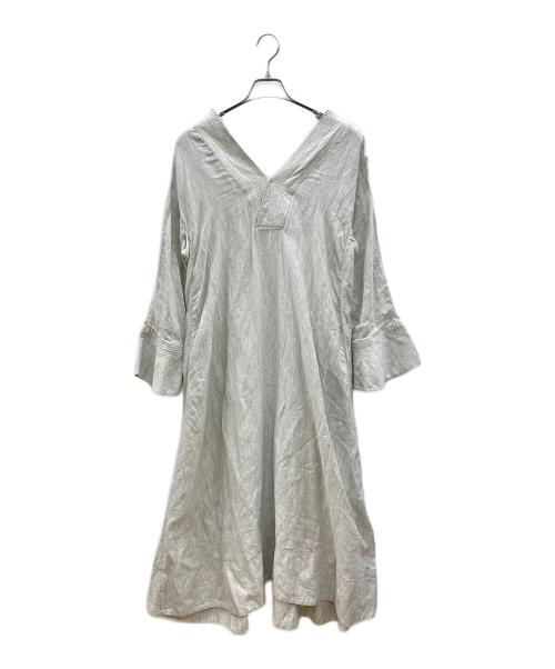 CHAOS（カオス）CHAOS (カオス) アルパカリネンカフカワンピース グレー サイズ:Fの古着・服飾アイテム