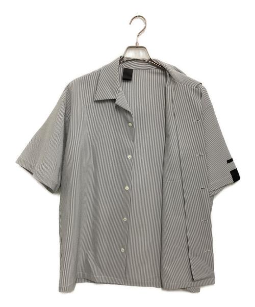 N.HOOLYWOOD（エヌ ハリウッド）N.HOOLYWOOD (エヌ ハリウッド) HALF SLEEVE BIG SHIRT グレー サイズ:42の古着・服飾アイテム