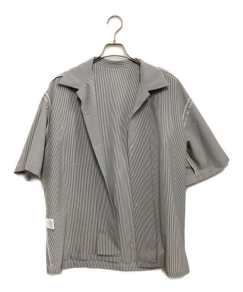 N.HOOLYWOOD（エヌ ハリウッド）N.HOOLYWOOD (エヌ ハリウッド) HALF SLEEVE BIG SHIRT グレー サイズ:42の古着・服飾アイテム