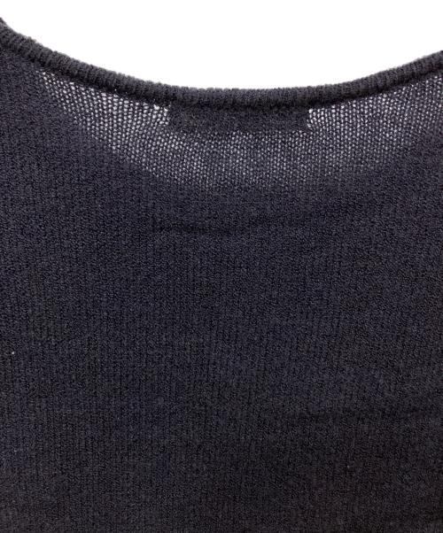 Snidel（スナイデル）Snidel (スナイデル) シアーイレヘムニットコンビワンピース ネイビーの古着・服飾アイテム