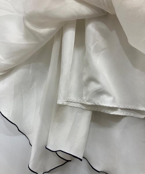 Snidel（スナイデル）Snidel (スナイデル) シアーイレヘムニットコンビワンピース ネイビーの古着・服飾アイテム