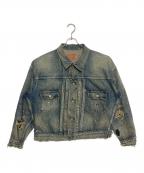 SAINT MICHAEL×Ber Ber Jinセントマイケル×）の古着「BJ DENIM JKT / DAMAGE」｜ブルー