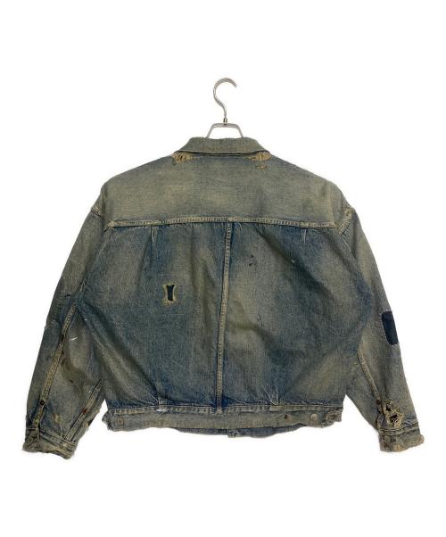 SAINT MICHAEL（セントマイケル）SAINT MICHAEL (セントマイケル) Ber Ber Jin  BJ DENIM JKT / DAMAGE ブルー サイズ:40の古着・服飾アイテム
