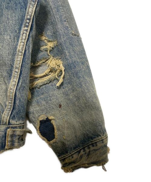 SAINT MICHAEL（セントマイケル）SAINT MICHAEL (セントマイケル) Ber Ber Jin  BJ DENIM JKT / DAMAGE ブルー サイズ:40の古着・服飾アイテム