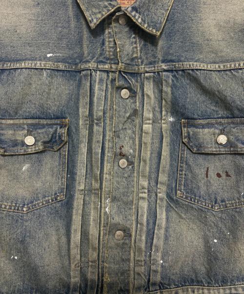 SAINT MICHAEL（セントマイケル）SAINT MICHAEL (セントマイケル) Ber Ber Jin  BJ DENIM JKT / DAMAGE ブルー サイズ:40の古着・服飾アイテム