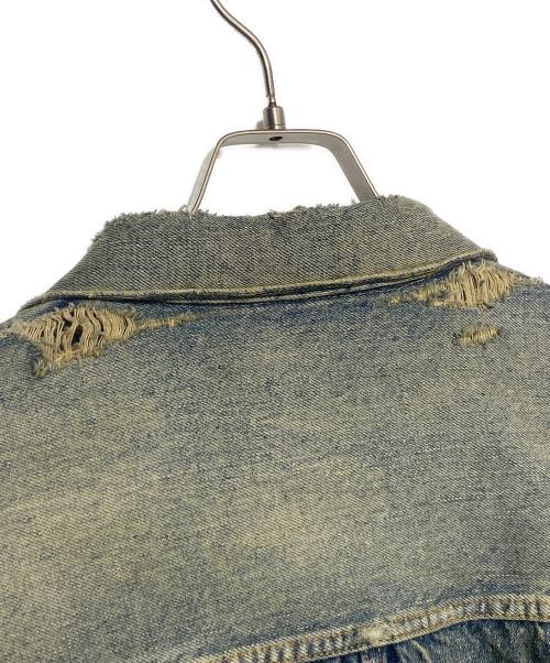 SAINT MICHAEL（セントマイケル）SAINT MICHAEL (セントマイケル) Ber Ber Jin  BJ DENIM JKT / DAMAGE ブルー サイズ:40の古着・服飾アイテム
