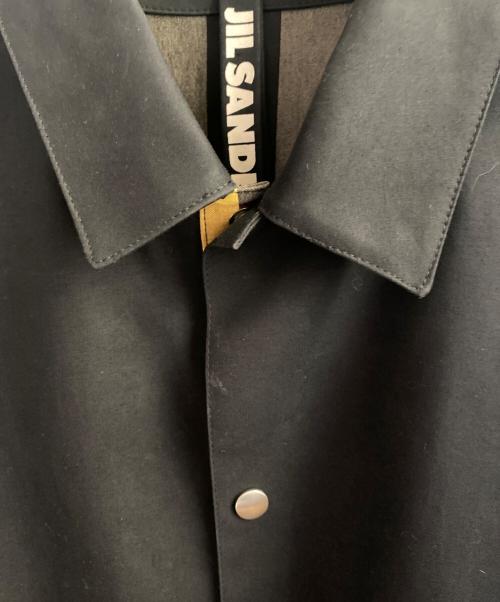 JIL SANDER+（ジルサンダープラス）JIL SANDER+ (ジルサンダープラス) MACKINTOSH (マッキントッシュ) ゴム引きステンカラーコート ネイビー サイズ:Sの古着・服飾アイテム