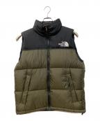 THE NORTH FACEザ ノース フェイス）の古着「ヌプシベスト」｜ブラック×グリーン