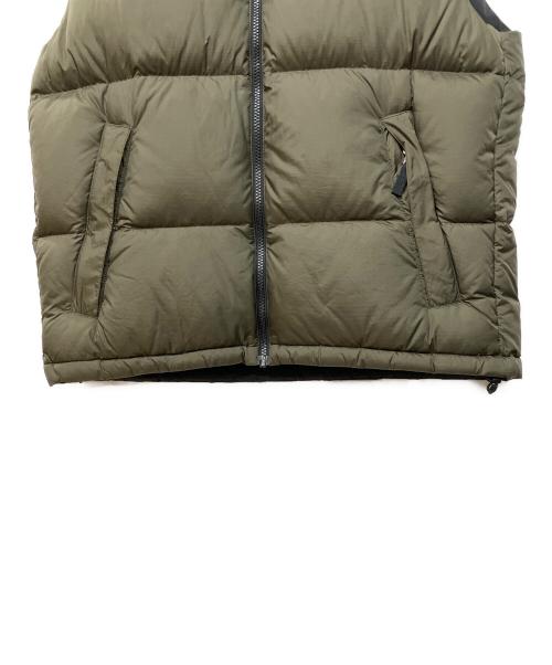 THE NORTH FACE（ザ ノース フェイス）THE NORTH FACE (ザ ノース フェイス) ヌプシベスト ブラック×グリーン サイズ:SIZE Mの古着・服飾アイテム