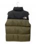 THE NORTH FACE (ザ ノース フェイス) ヌプシベスト ブラック×グリーン サイズ:SIZE M：18000円