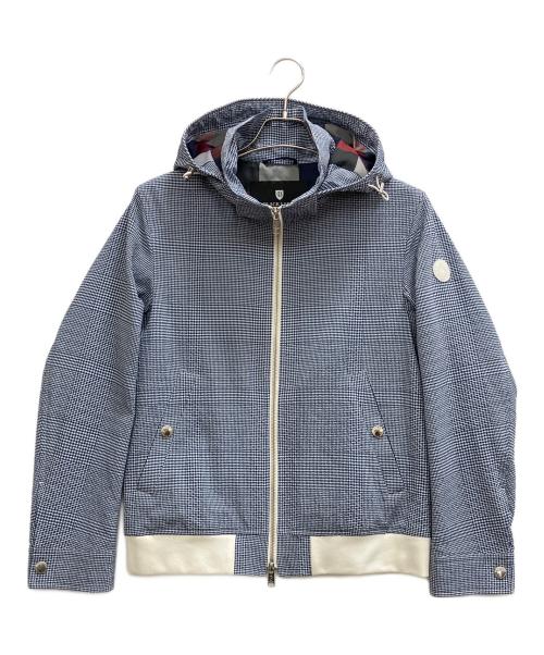 BLACK LABEL CRESTBRIDGE（ブラックレーベル クレストブリッジ）BLACK LABEL CRESTBRIDGE (ブラックレーベル クレストブリッジ) シアサッカーブルゾン ブルー サイズ:Mの古着・服飾アイテム