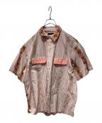 COMME des GARCONS HOMME PLUSコムデギャルソンオムプリュス）の古着「ストライプシャツ」｜ピンク