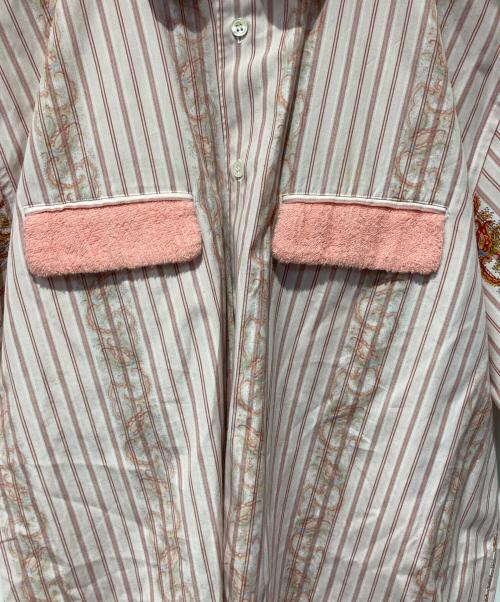 COMME des GARCONS HOMME PLUS（コムデギャルソンオムプリュス）COMME des GARCONS HOMME PLUS (コムデギャルソンオムプリュス) ストライプシャツ ピンク サイズ:不明の古着・服飾アイテム
