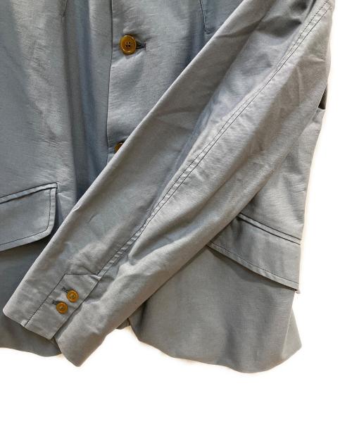 Vivienne Westwood man（ヴィヴィアン ウェストウッド マン）Vivienne Westwood man (ヴィヴィアン ウェストウッド マン) ラウンドカラーハーフコート グレー サイズ:50の古着・服飾アイテム