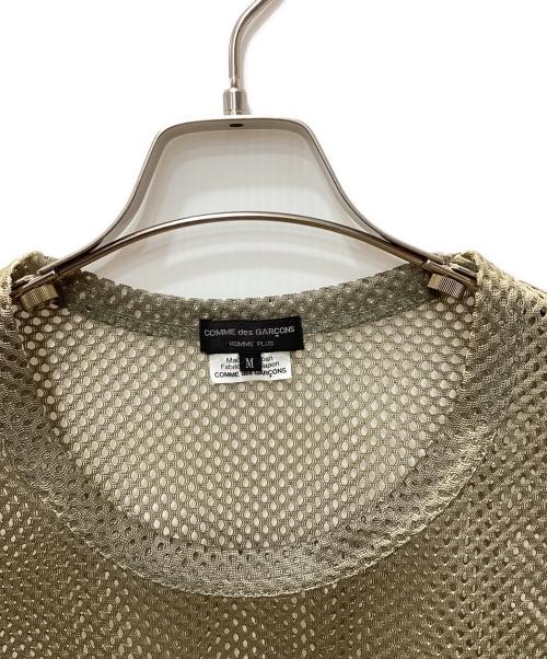 COMME des GARCONS HOMME PLUS（コムデギャルソンオムプリュス）COMME des GARCONS HOMME PLUS (コムデギャルソンオムプリュス) エステルメッシュTシャツ ベージュ サイズ:Mの古着・服飾アイテム