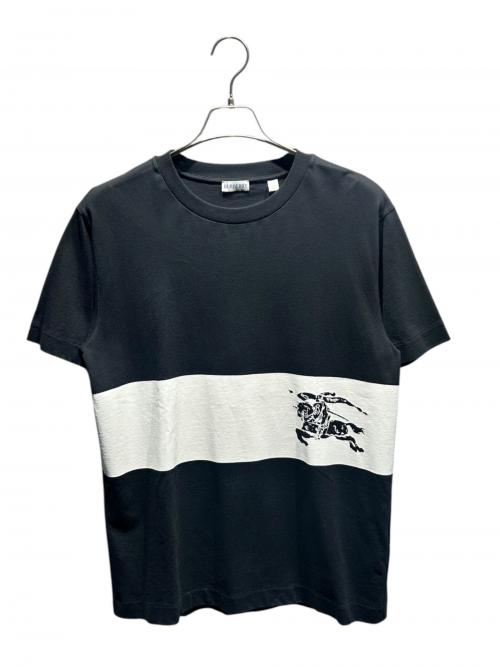BURBERRY（バーバリー）BURBERRY (バーバリー) EKDプリント コットン Tシャツ/8095936 ブラック サイズ:Lの古着・服飾アイテム