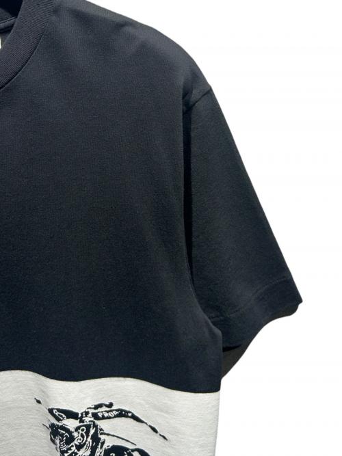 BURBERRY（バーバリー）BURBERRY (バーバリー) EKDプリント コットン Tシャツ/8095936 ブラック サイズ:Lの古着・服飾アイテム