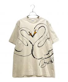 BURBERRY（バーバリー）の古着「Swan Print Cotton T-Shirt スワンプリントコットンTシャツ/8096430」｜ベージュ