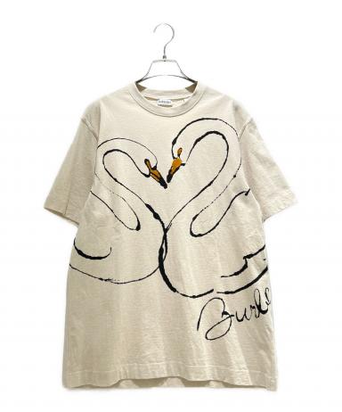 お値下げしました！　　BURBERRY スワンプリントTシャツ 中古・古着通販】BURBERRY (バーバリー) Swan Print Cotton T-Shirt