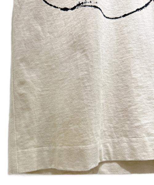 BURBERRY（バーバリー）BURBERRY (バーバリー) Swan Print Cotton T-Shirt スワンプリントコットンTシャツ/8096430 ベージュ サイズ:Lの古着・服飾アイテム