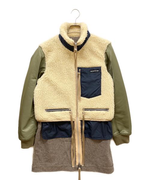 elephant TRIBAL fabrics（エレファントトライバルファブリックス）elephant TRIBAL fabrics (エレファントトライバルファブリックス) Hybrid Bore Coat ベージュ×カーキ サイズ:SIZE Freeの古着・服飾アイテム