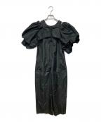 PRANK PROJECTプランクプロジェクト）の古着「Two-way Voluminous Taffeta Rompers」｜ブラック
